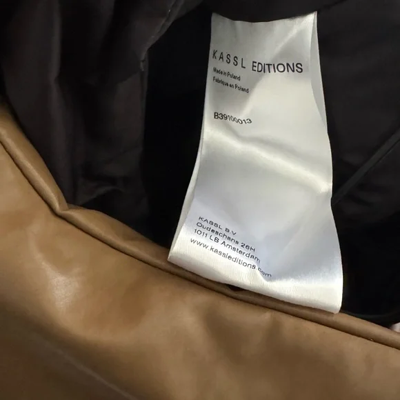 NWT Kassl Editions Anchor Hand Small Oil Camel Designer Handbag - Picture 10 of 11